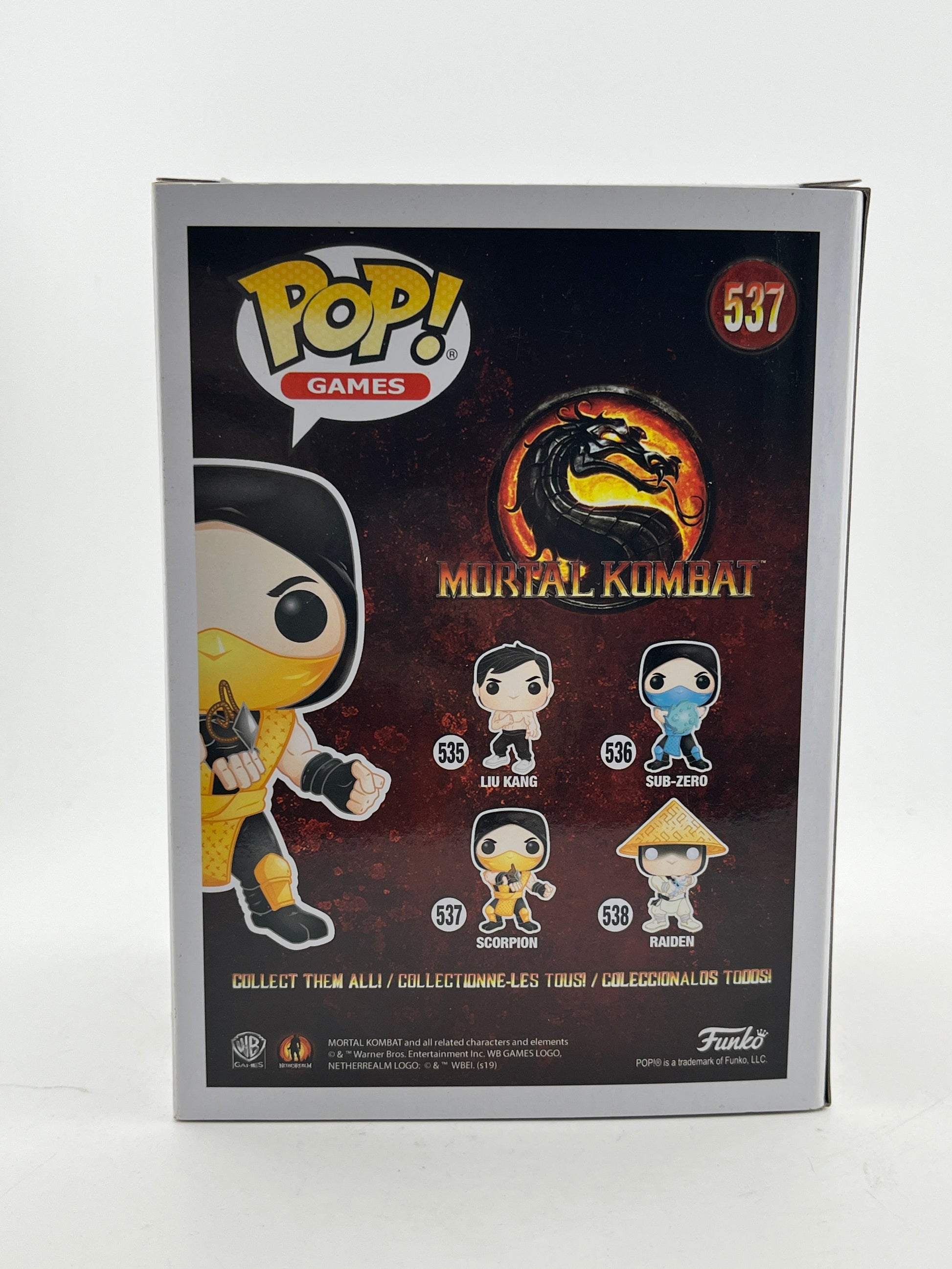Funko POP! Games Mortal Kombat - Scorpion #537 - Vinyl Collectable FRENLY BRICKS - Open 7 Days
