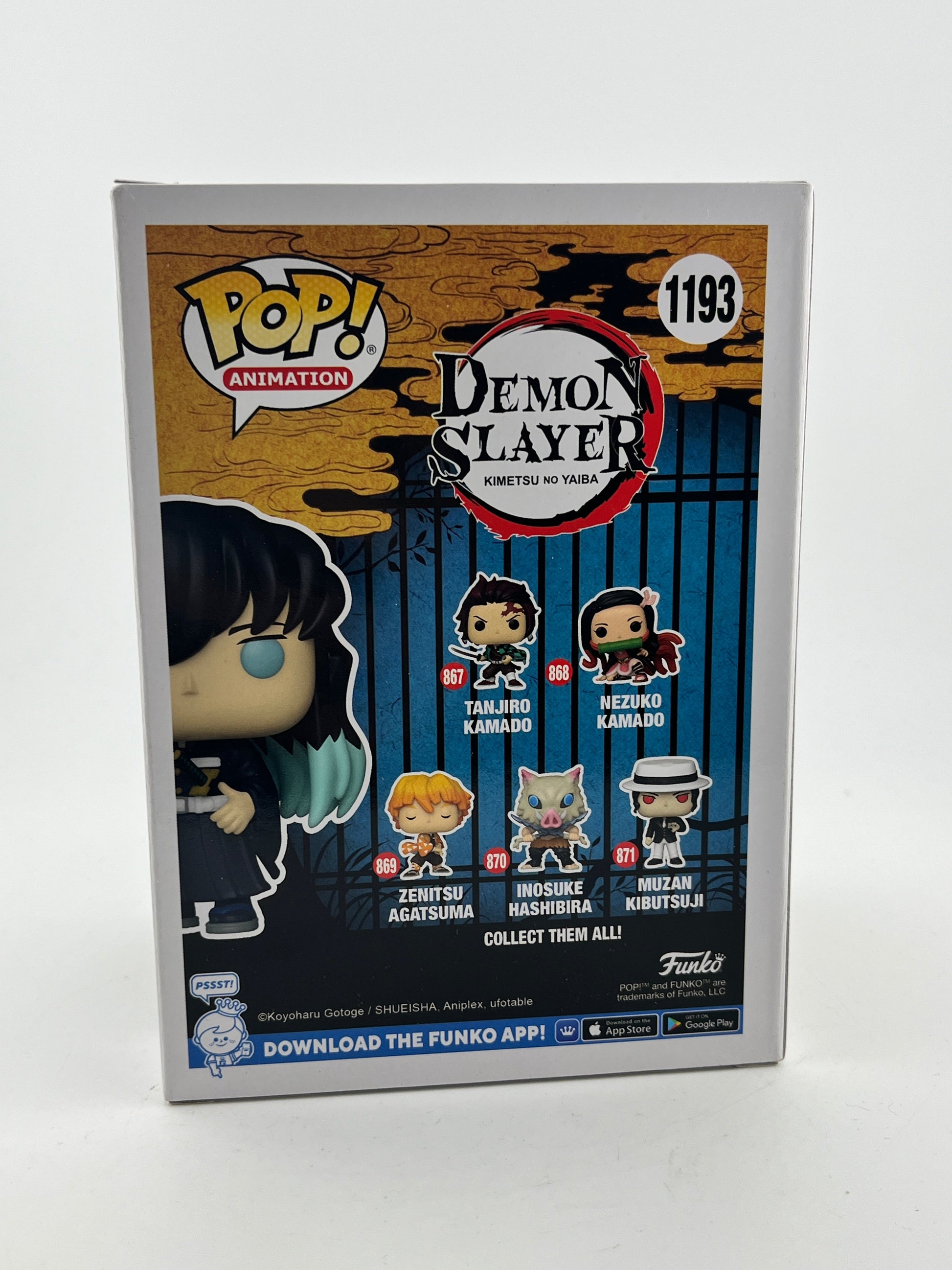 Funko POP! Animation Demon Slayer - Muichiro Tokito #1193 - Funkon 2022 LE FRENLY BRICKS - Open 7 Days