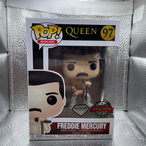 Funko Pop! Vinyl: Freddie Mercury (Diamond Collection) - Special Editon (Exclusive) #97 FRENLY BRICKS - Open 7 Days