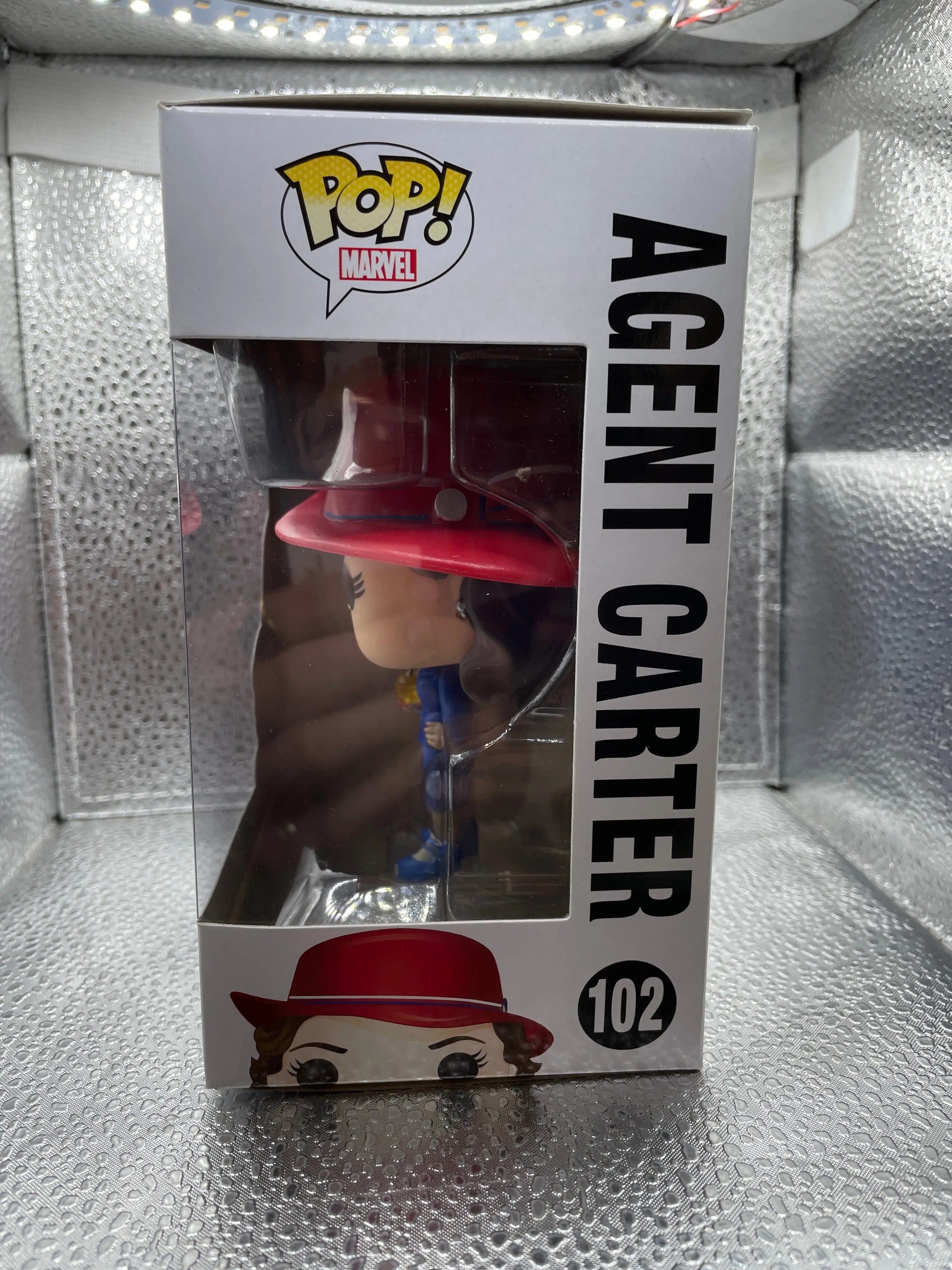 Agent Carter (Gold Orb) 102 ~ Marvel ~ Funko Pop Vinyl RARE FRENLY BRICKS - Open 7 Days