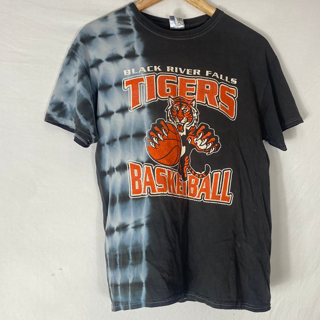 Black + Tyedye Black River Falls Tigers Crew Tee FRENLY BRICKS - Open 7 Days