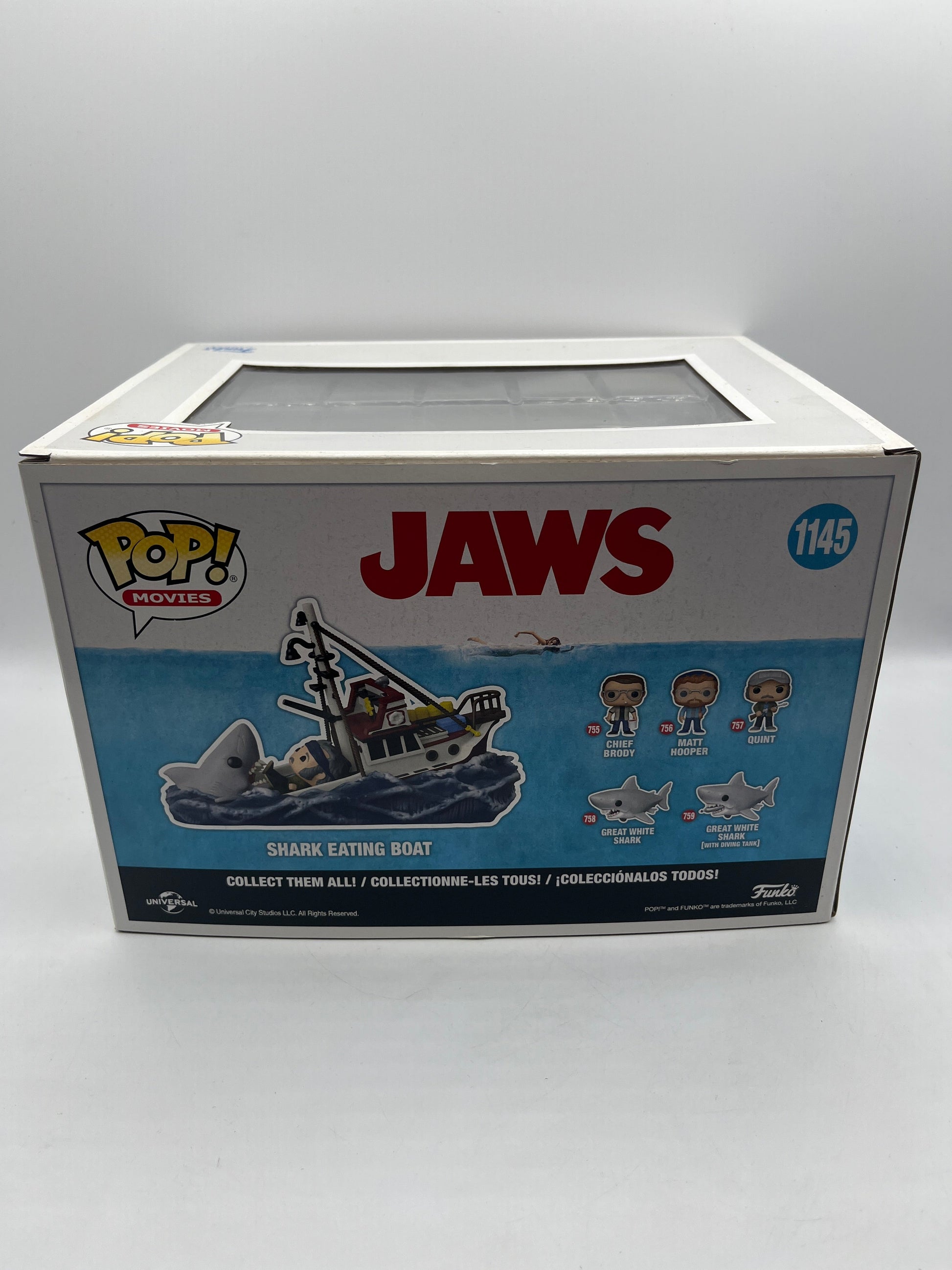 Funko Pop! Movie Moments: Jaws - Shark Eating Boat(Exclusive) #1145 FRENLY BRICKS - Open 7 Days