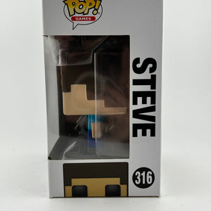 Funko POP! Games Mojang Minecraft - Steve #316 - Vinyl Collectable FRENLY BRICKS - Open 7 Days