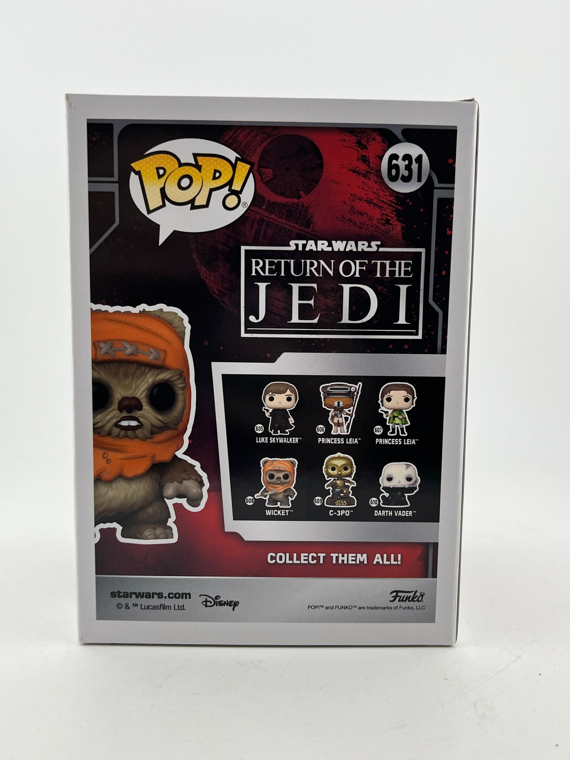 Funko POP! Star Wars - Wicket With Slingshot #631 - 2021 Summer Limited Edition FRENLY BRICKS - Open 7 Days