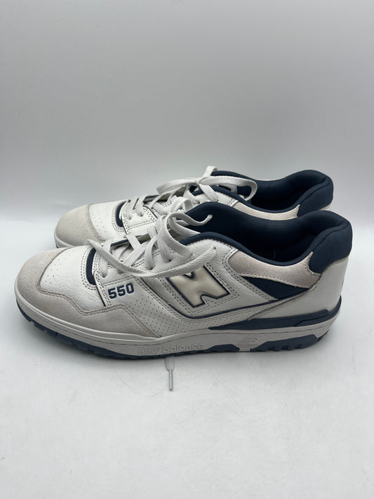 New Balance 550 White Navy Sneakers – Size US 12 USED FRENLY BRICKS - Open 7 Days