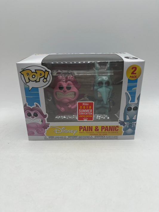 Funko Pop Pain Panic 2 Pack Summer Con Exclusive SDCC Disney 2018 Hercules FRENLY BRICKS - Open 7 Days