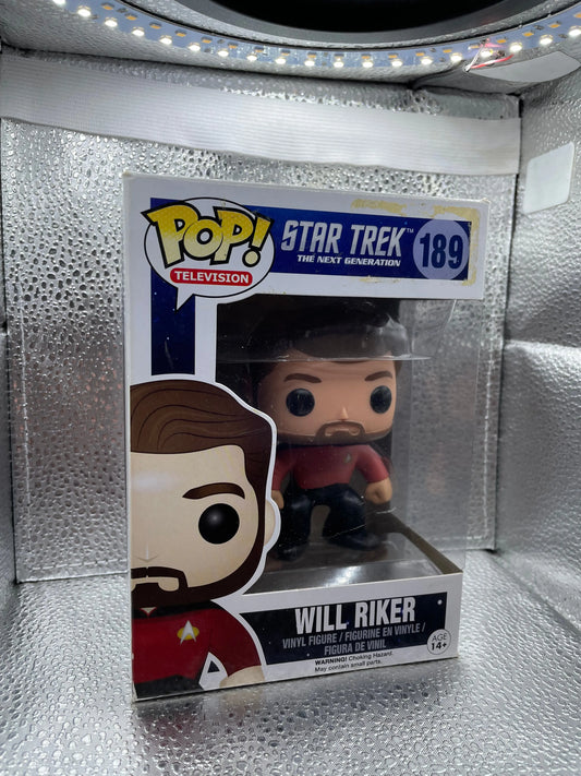 Funko Pop! Star Trek Will Riker #189 Vaulted Vinyl Damaged Box FRENLY BRICKS - Open 7 Days