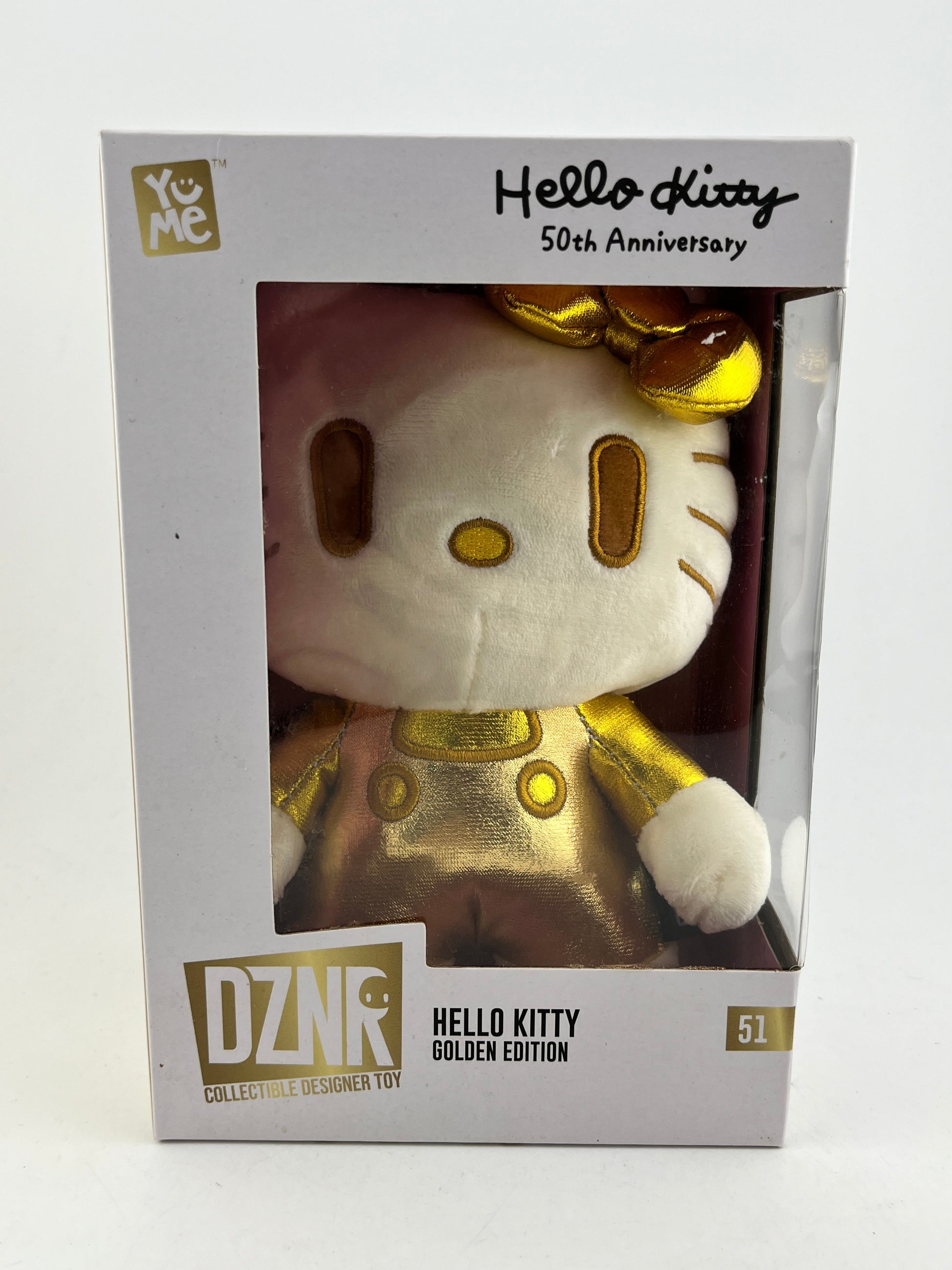 Hello Kitty DZNR Golden Edition Collectible -  New 50th Anniversary FRENLY BRICKS - Open 7 Days