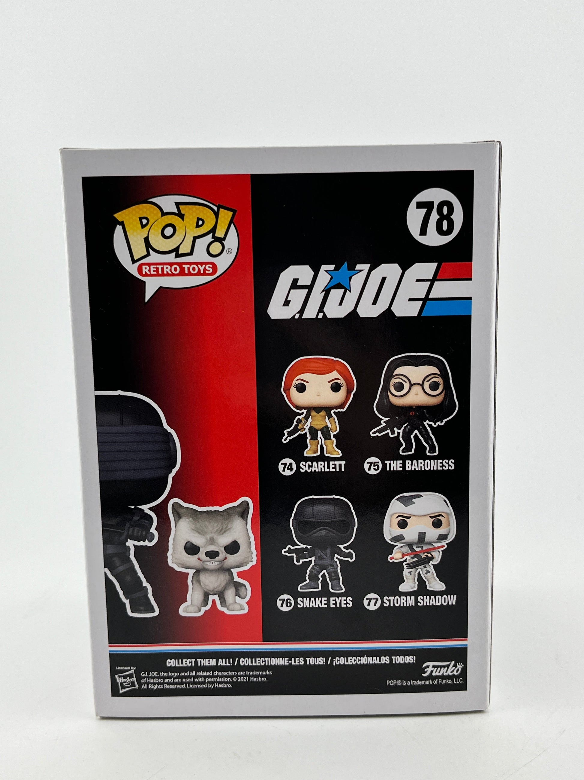 Funko POP! Retro Toys G.I.Joe - Snake Eyes With Timber #78 - Funko Exclusive FRENLY BRICKS - Open 7 Days