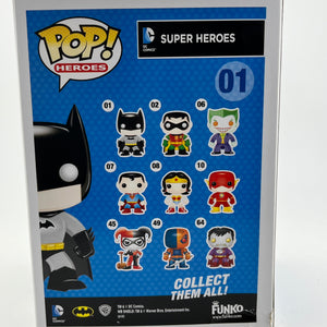 Funko POP! Heroes Dc Super Heroes - Batman #01 - Limited Edition Chase *Damaged See Photos* FRENLY BRICKS - Open 7 Days