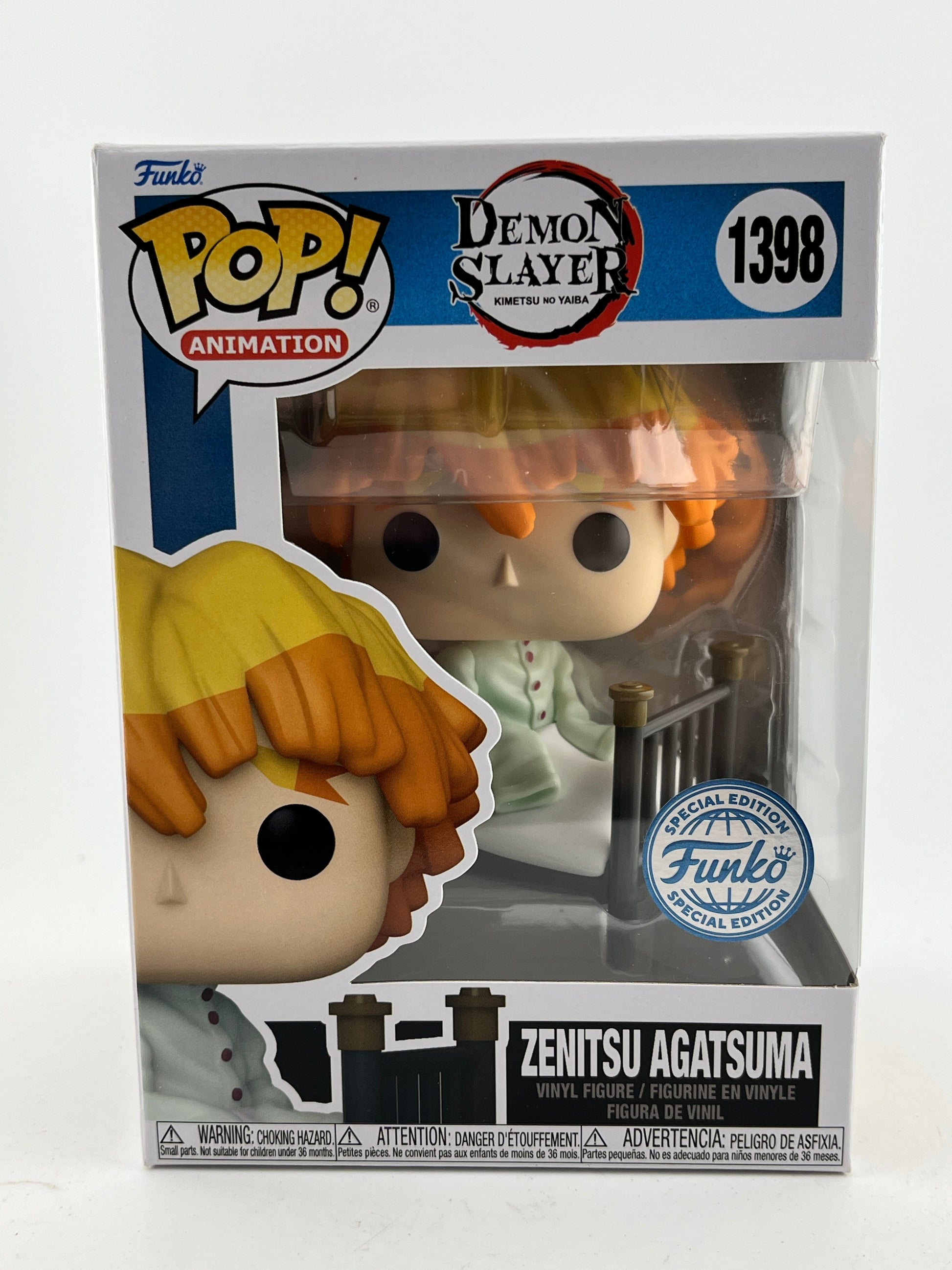 Funko POP! Animation Demon Slayer - Zenitsu Agatsuma #1398 - Special Edition FRENLY BRICKS - Open 7 Days