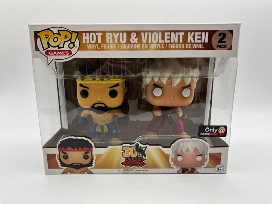Funko POP! Games Street Fighter 30th Anniversary - Hot Ryu & Violent Ken (2 Pack) FRENLY BRICKS - Open 7 Days