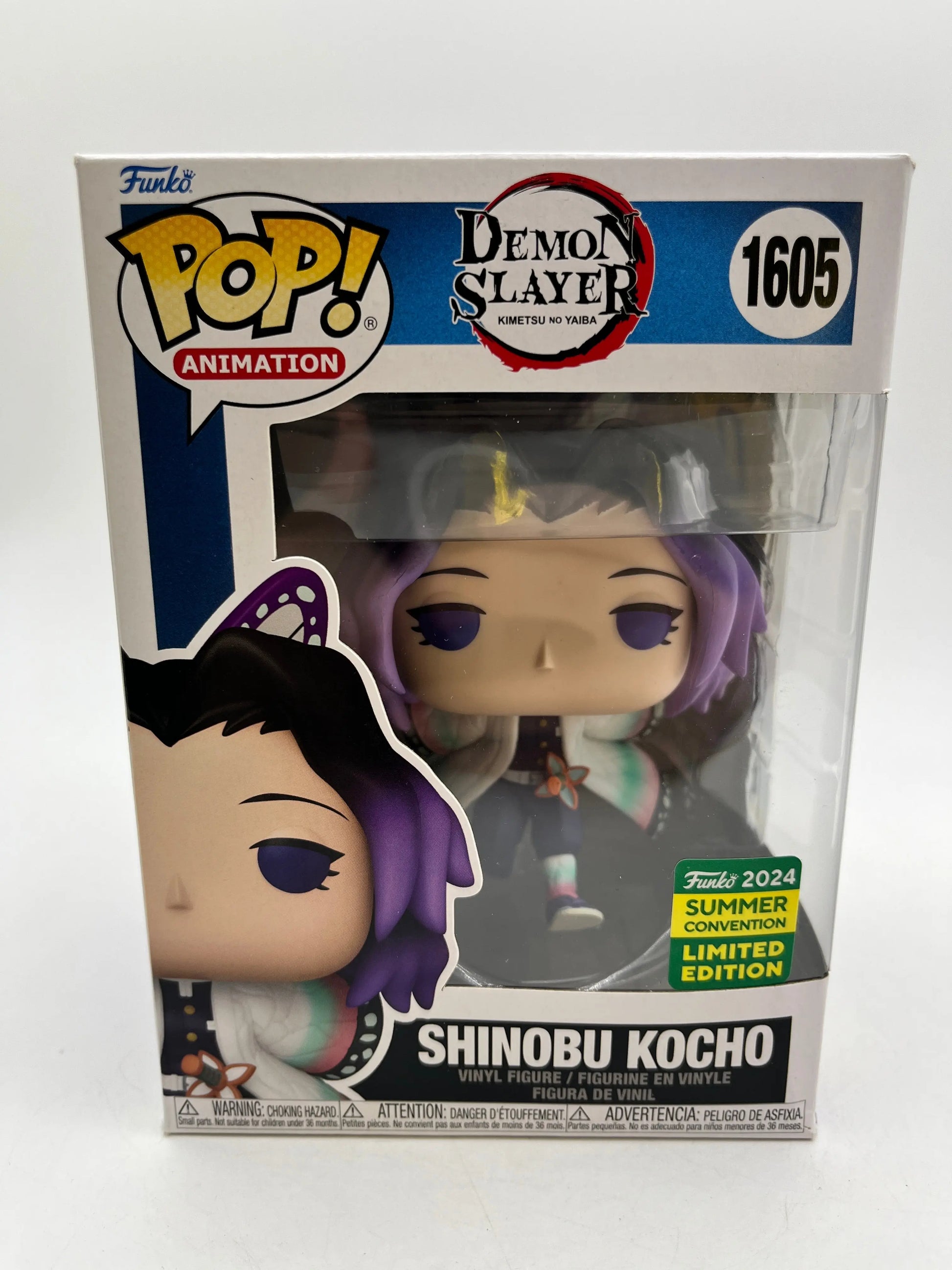 Funko POP! Animation Demon Slayer Shinobu Kocho #1605 - Limited Edition 2024 FRENLY BRICKS - Open 7 Days