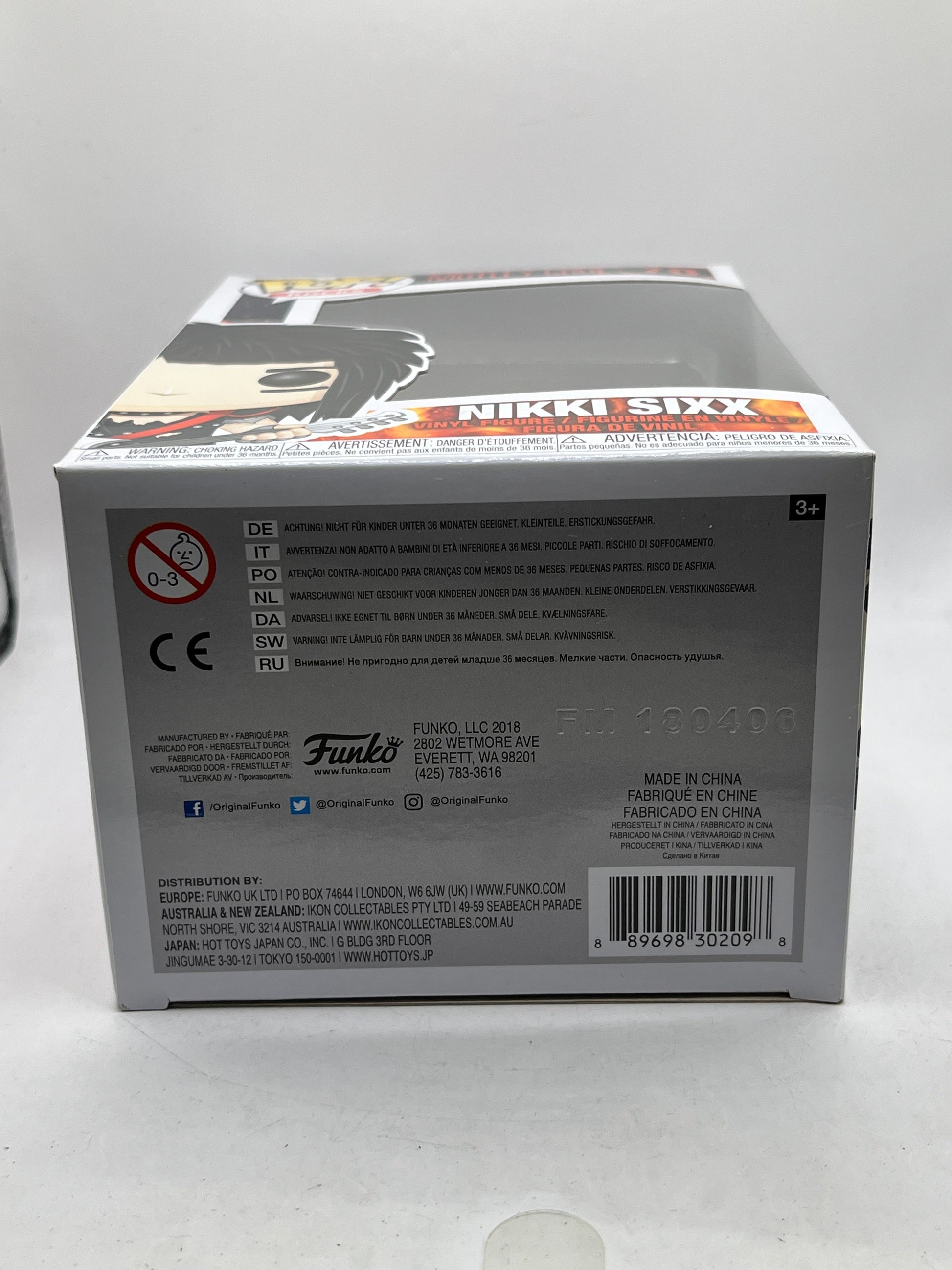 Funko POP! Rocks Motley Crüe - Nikki Sixx #70 - Vinyl Collectable FRENLY BRICKS - Open 7 Days