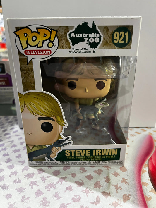 Funko Pop Vinyl Television Australia Zoo Steve Irwin #921 FRENLY BRICKS - Open 7 Days