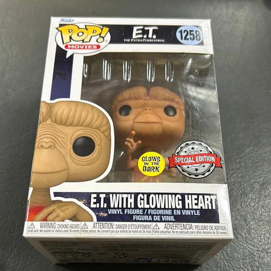 E.T. the Extra-Terrestrial Glow Heart Exclusive Pop! Vinyl Figure #1258 FRENLY BRICKS - Open 7 Days