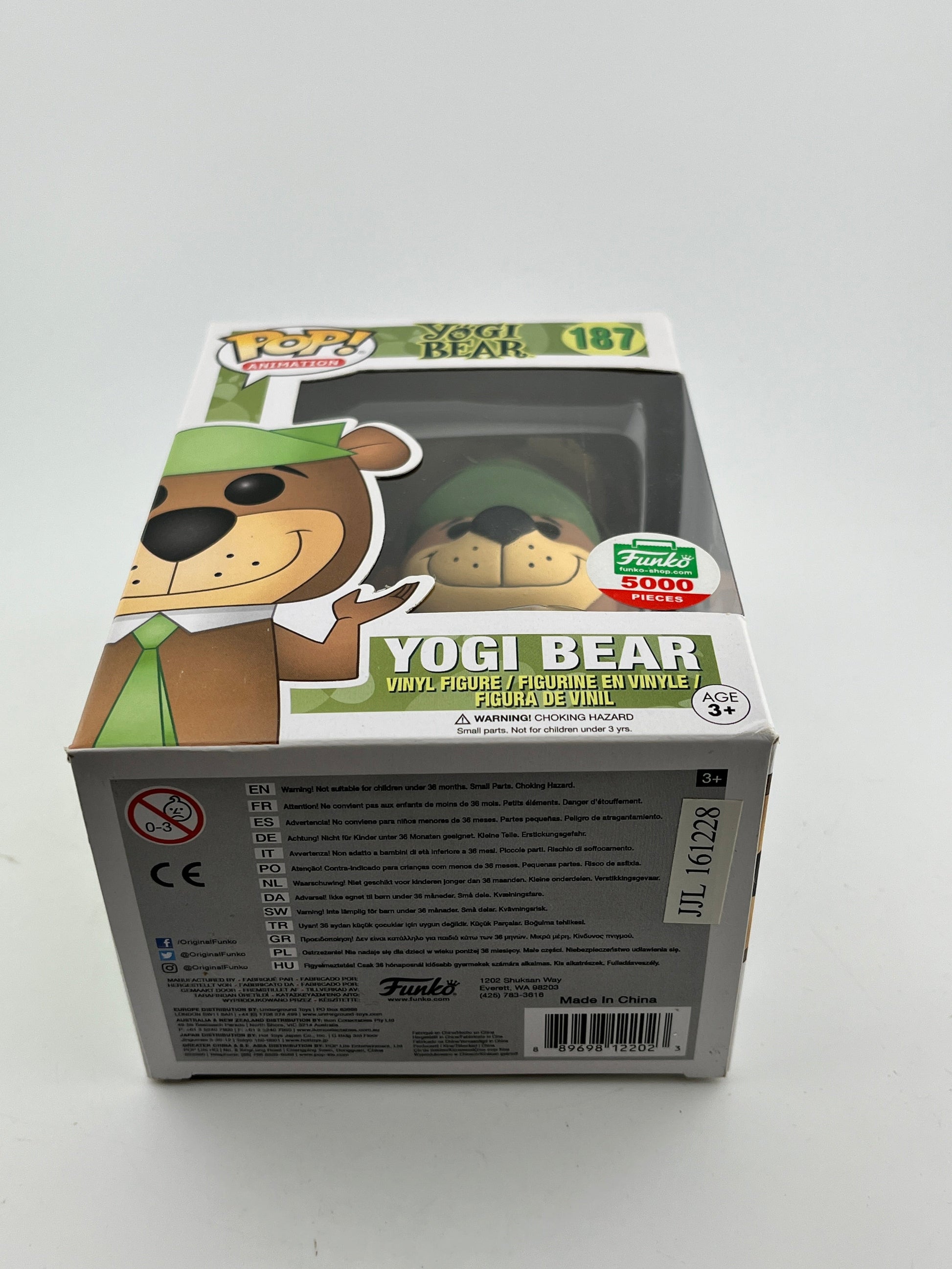 Funko POP! Animation Yogi Bear - #187 Yogi Bear - Funko 5000 Pieces FRENLY BRICKS - Open 7 Days