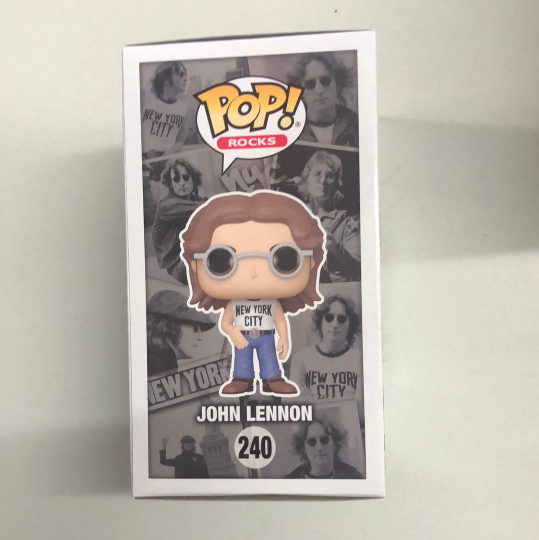 Funko John Lennon - John Lennon NYCC Shirt Festival of Fun Pop! Vinyl #240 FRENLY BRICKS - Open 7 Days