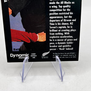 Eric Rush Auto - 1995 Dynamic Marketing Rugby Union Card NZ All Blacks #23 FRENLY BRICKS - Open 7 Days
