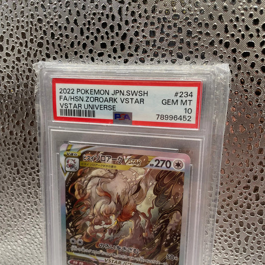 HISUIAN ZOROARK VSTAR 234/172 SAR PSA 10 POKEMON JAPANESE S12a VSTAR UNIVERSE FRENLY BRICKS - Open 7 Days