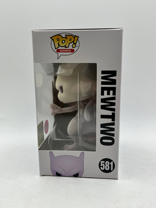 Funko POP! Games Pokémon - Mewtwo #581 - Flocked - 2020 Exclusive FRENLY BRICKS - Open 7 Days