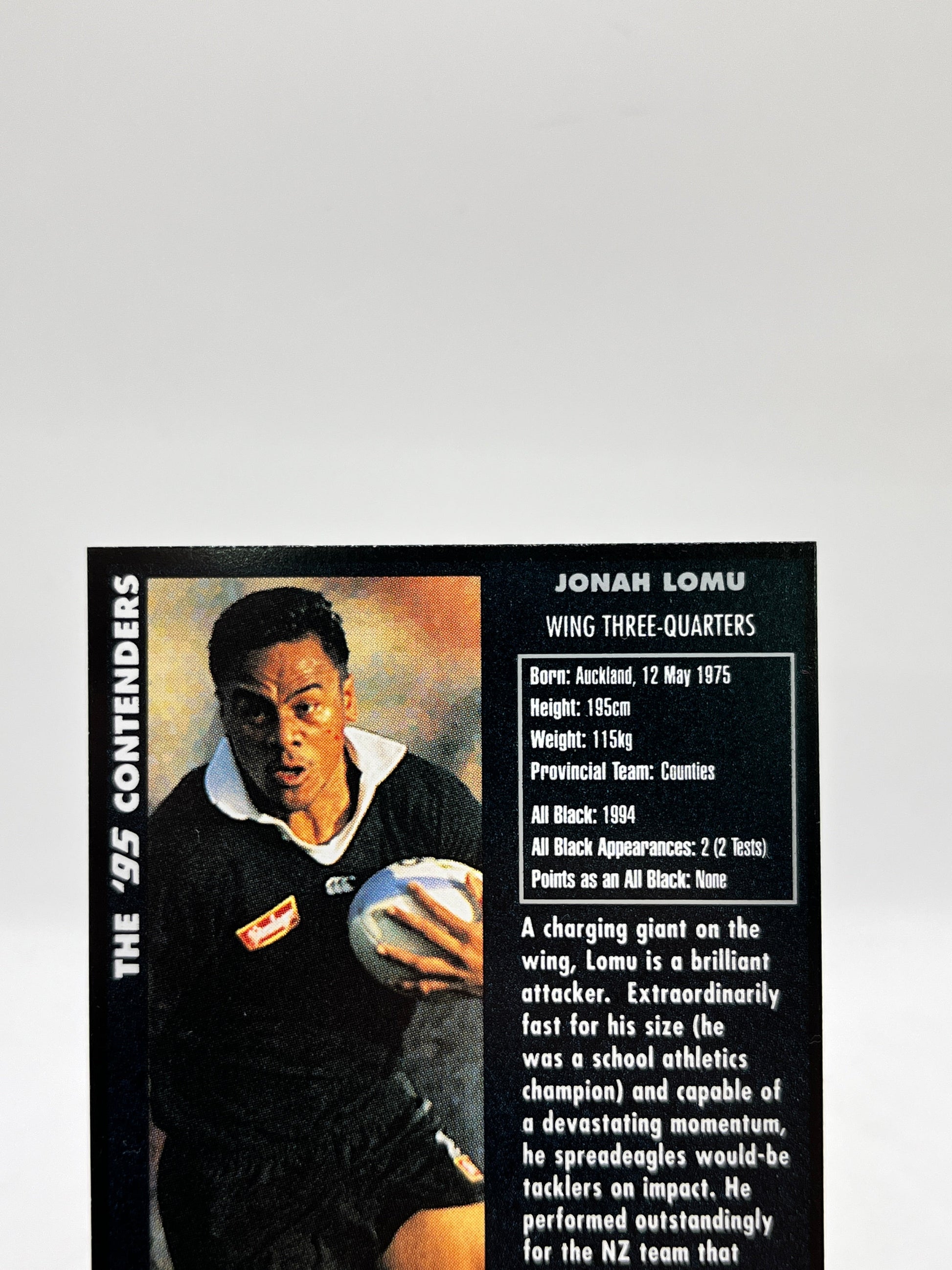 Johan Lomu - 1995 Dynamic Marketing Rugby Union Rookie RC Card NZ All Blacks #21 FRENLY BRICKS - Open 7 Days