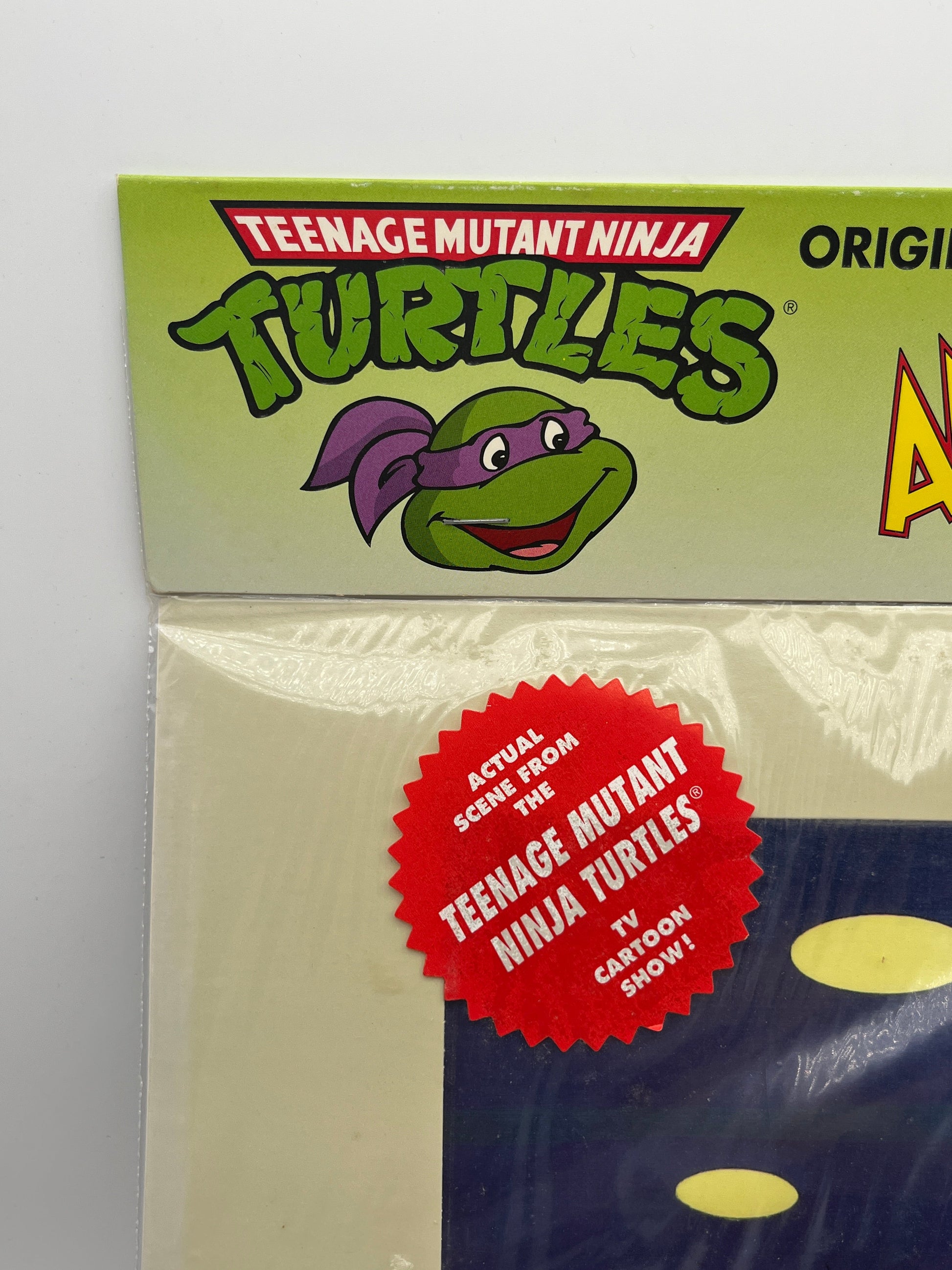 Teenage Mutant Ninja Turtles, Animation Production Cel MWS (1991) W/COA Shredder FRENLY BRICKS - Open 7 Days