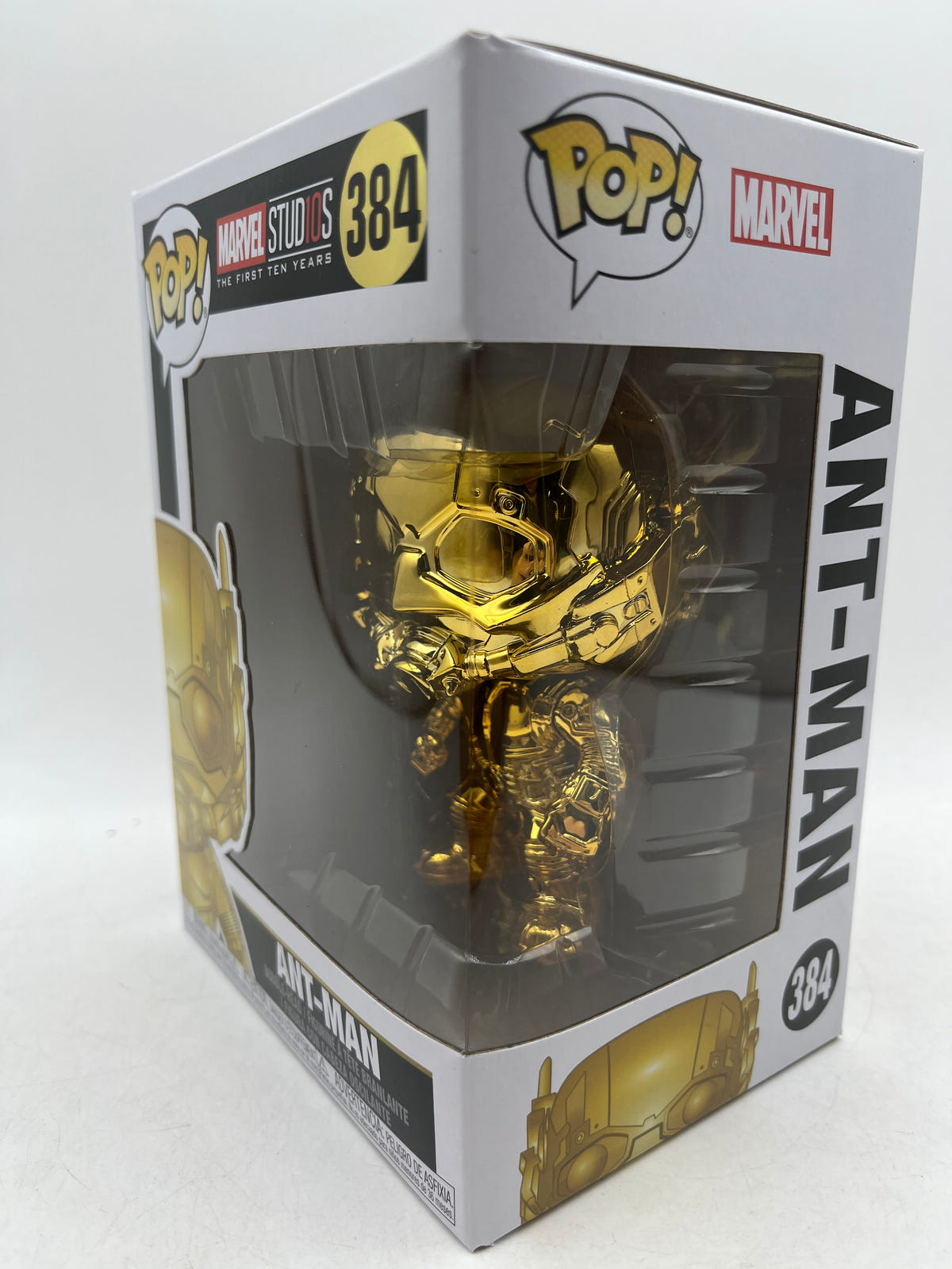 Funko Pop Marvel Studios The First 10 Years 384 Gold Ant-Man Vinyl Figure, photo 2 image 2