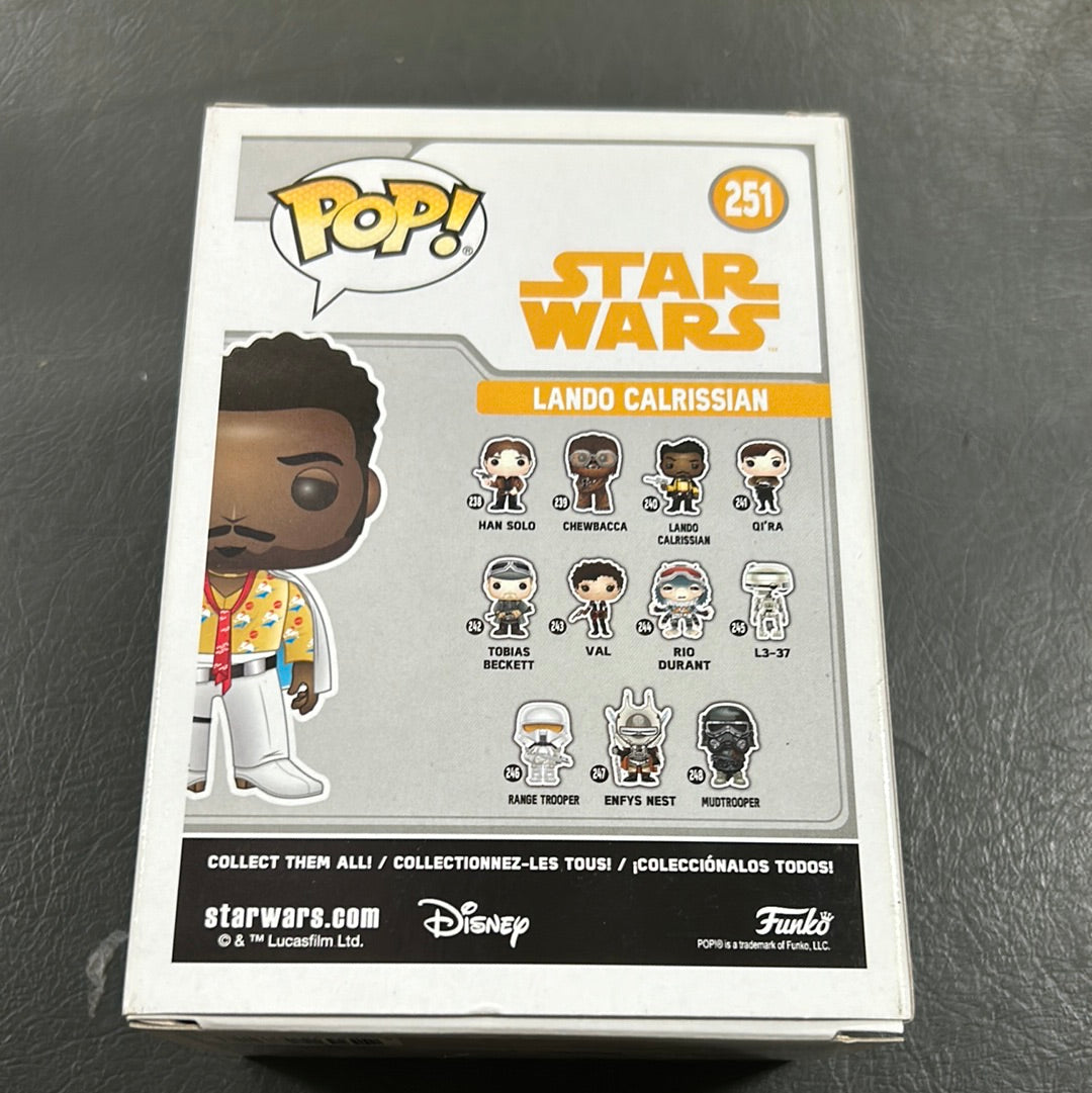 Pop Vinyl 251 Star Wars Lando Calrissian FRENLY BRICKS - Open 7 Days