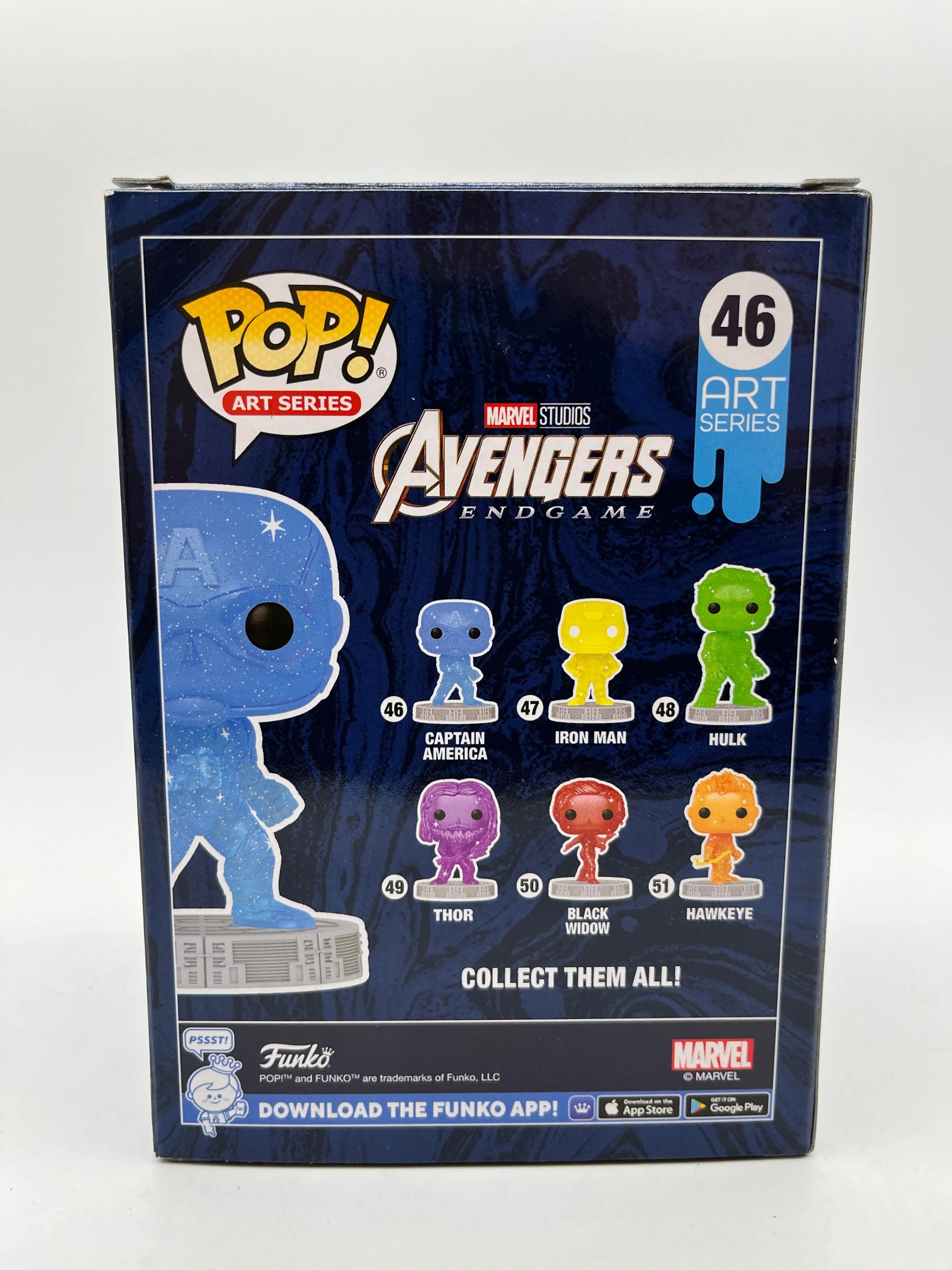 Funko POP! Art Series Marvel The Infinity Saga Captain America #46 - Vinyl Collectable FRENLY BRICKS - Open 7 Days