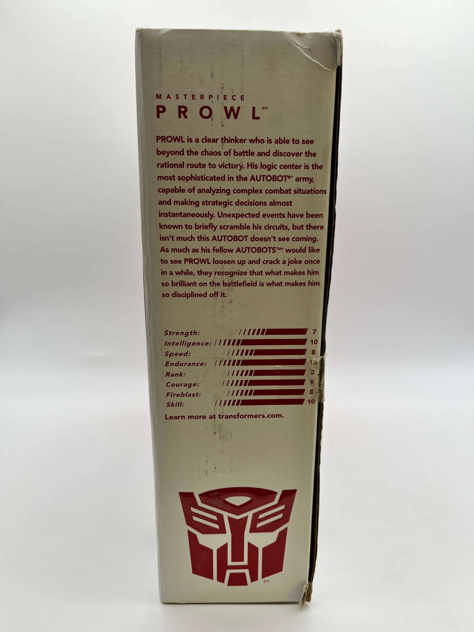 Transformers Masterpiece MP-04, Autobot PROWL Hasbro (Toys-R-Us Excl) - Sealed FRENLY BRICKS - Open 7 Days