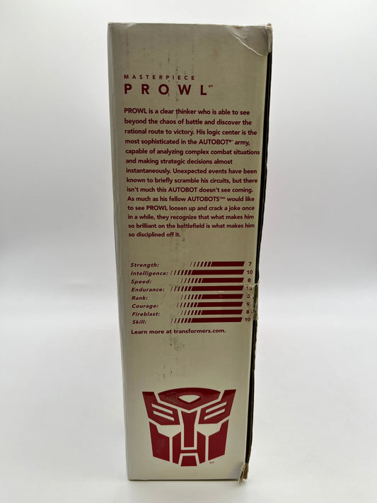 Transformers Masterpiece MP-04, Autobot PROWL Hasbro (Toys-R-Us Excl) - Sealed FRENLY BRICKS - Open 7 Days