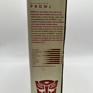 Transformers Masterpiece MP-04, Autobot PROWL Hasbro (Toys-R-Us Excl) - Sealed FRENLY BRICKS - Open 7 Days