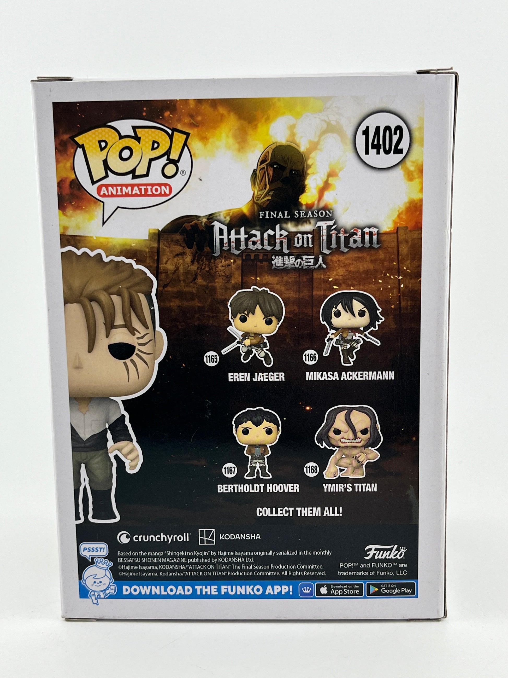Funko POP! Animation Attack On Titan - Porco Galliard #1402 - Special Edition FRENLY BRICKS - Open 7 Days