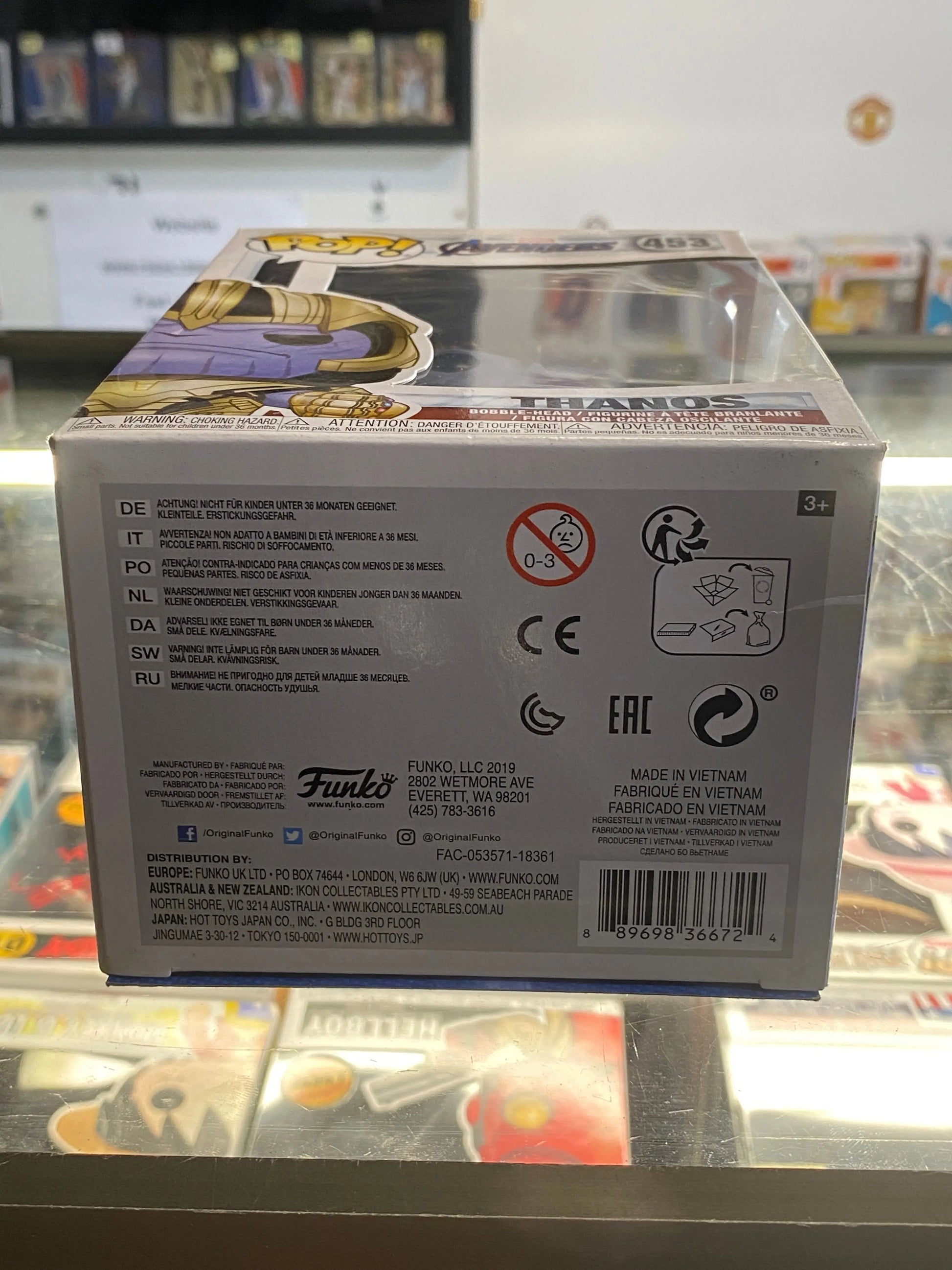 Funko POP! Marvel avengers #453 thanos FRENLY BRICKS - Open 7 Days