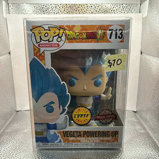 FUNKO Pop Vinyl 713 Vegeta Powering Up (Limited Chase Edition Special Edition) FRENLY BRICKS