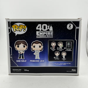 Funko POP! Star Wars - Han Solo & Princess Leia #2 Pack - 40th Anniversary FRENLY BRICKS - Open 7 Days