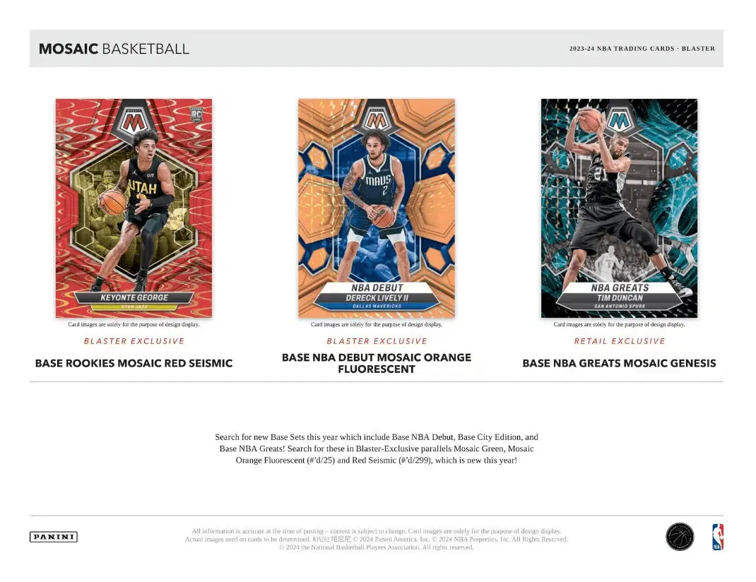 2023-24 Panini Mosaic Basketball 6-Pack Blaster Box FRENLY BRICKS - Open 7 Days