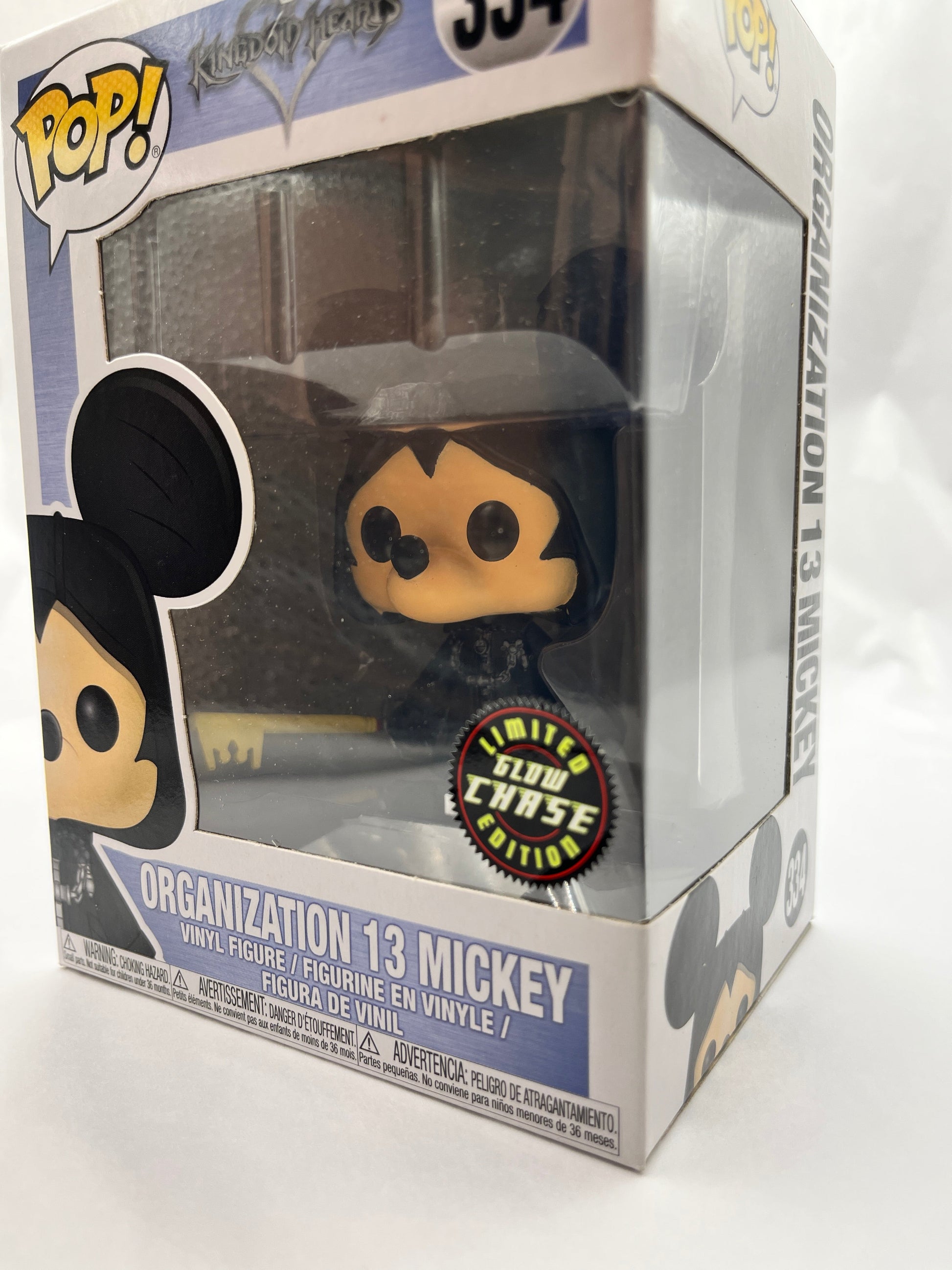 Funko POP! Disney Kingdom Hearts Organisation 13 Mickey #334 - Glow Chase Edition FRENLY BRICKS - Open 7 Days