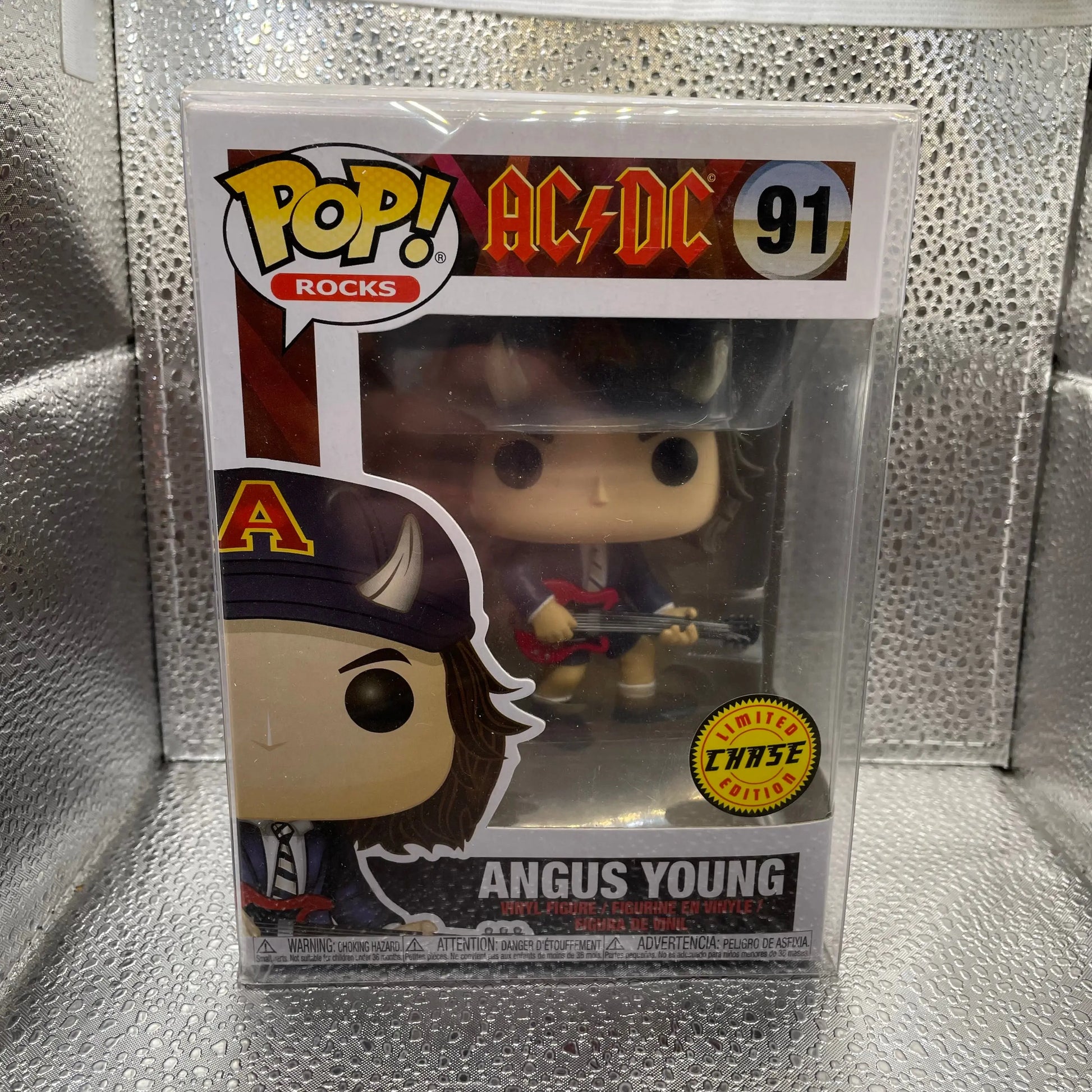 Funko Pop Rocks Vinyl Figure AC DC - # 91 Angus Young - Chase FRENLY BRICKS - Open 7 Days