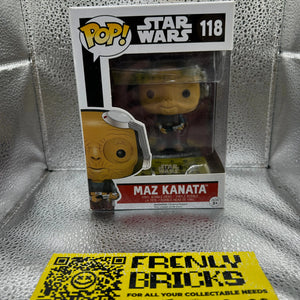 Pop Vinyl Star Wars #118 Maz Kanata FRENLY BRICKS - Open 7 Days