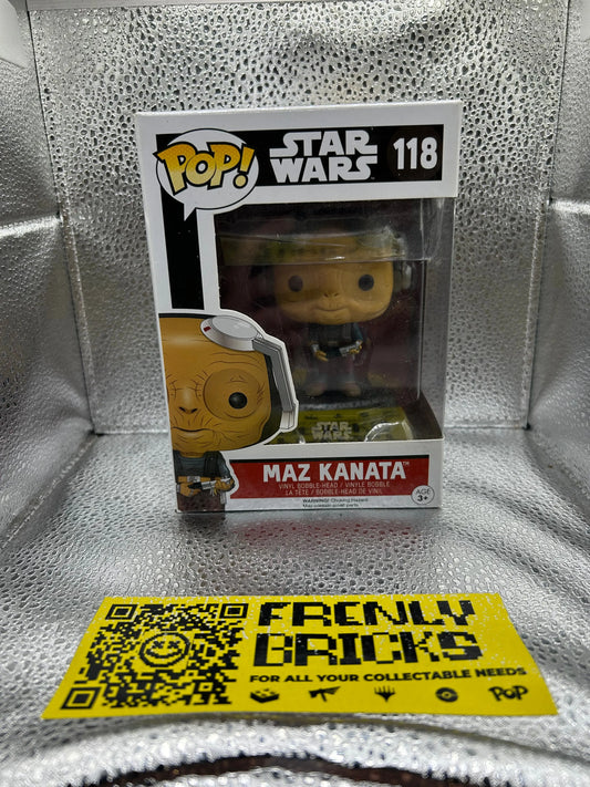 Pop Vinyl Star Wars #118 Maz Kanata FRENLY BRICKS - Open 7 Days