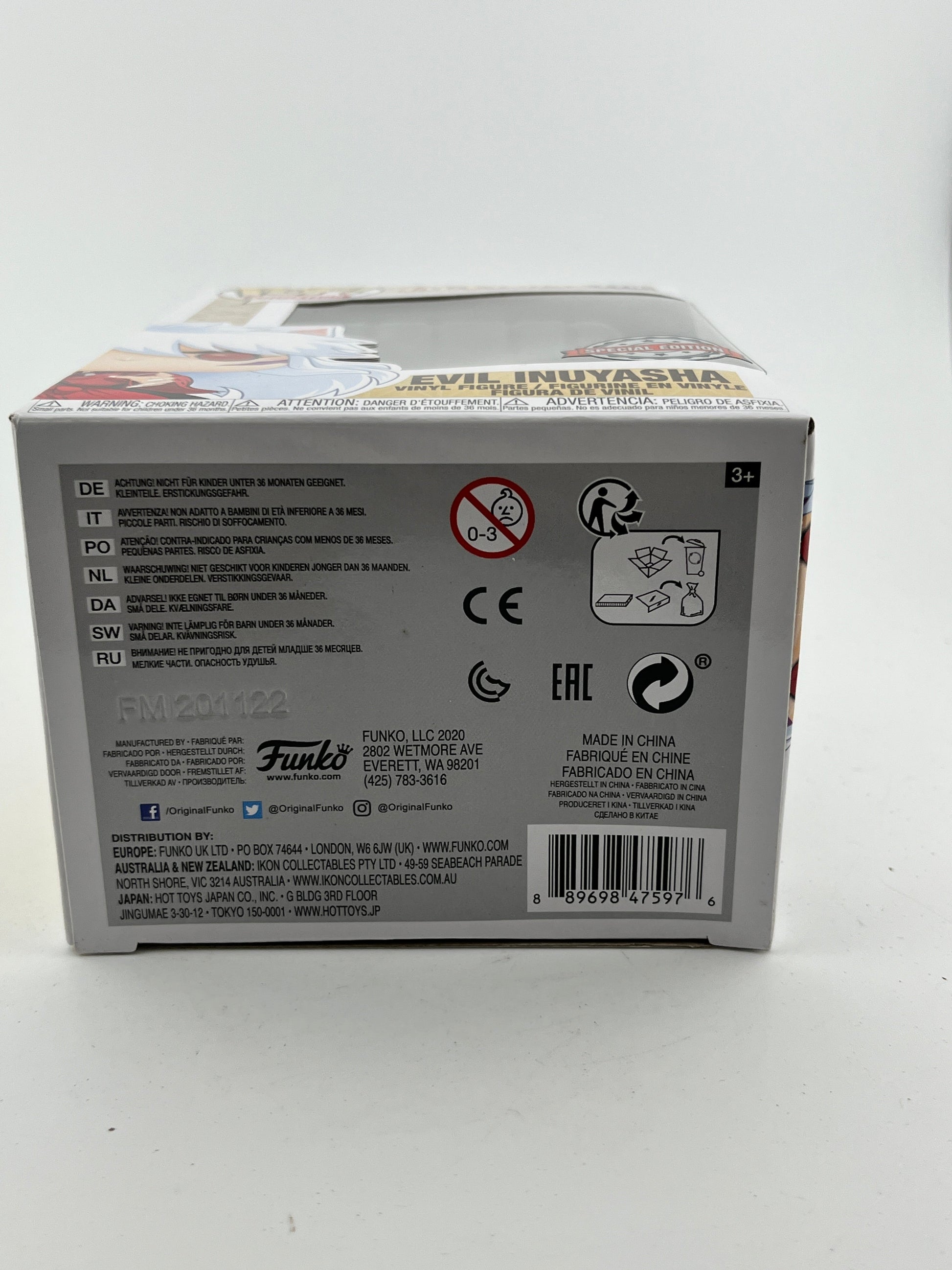 Funko POP! Animation InuYasha - Evil Inuyasha #770 - Special Edition FRENLY BRICKS - Open 7 Days