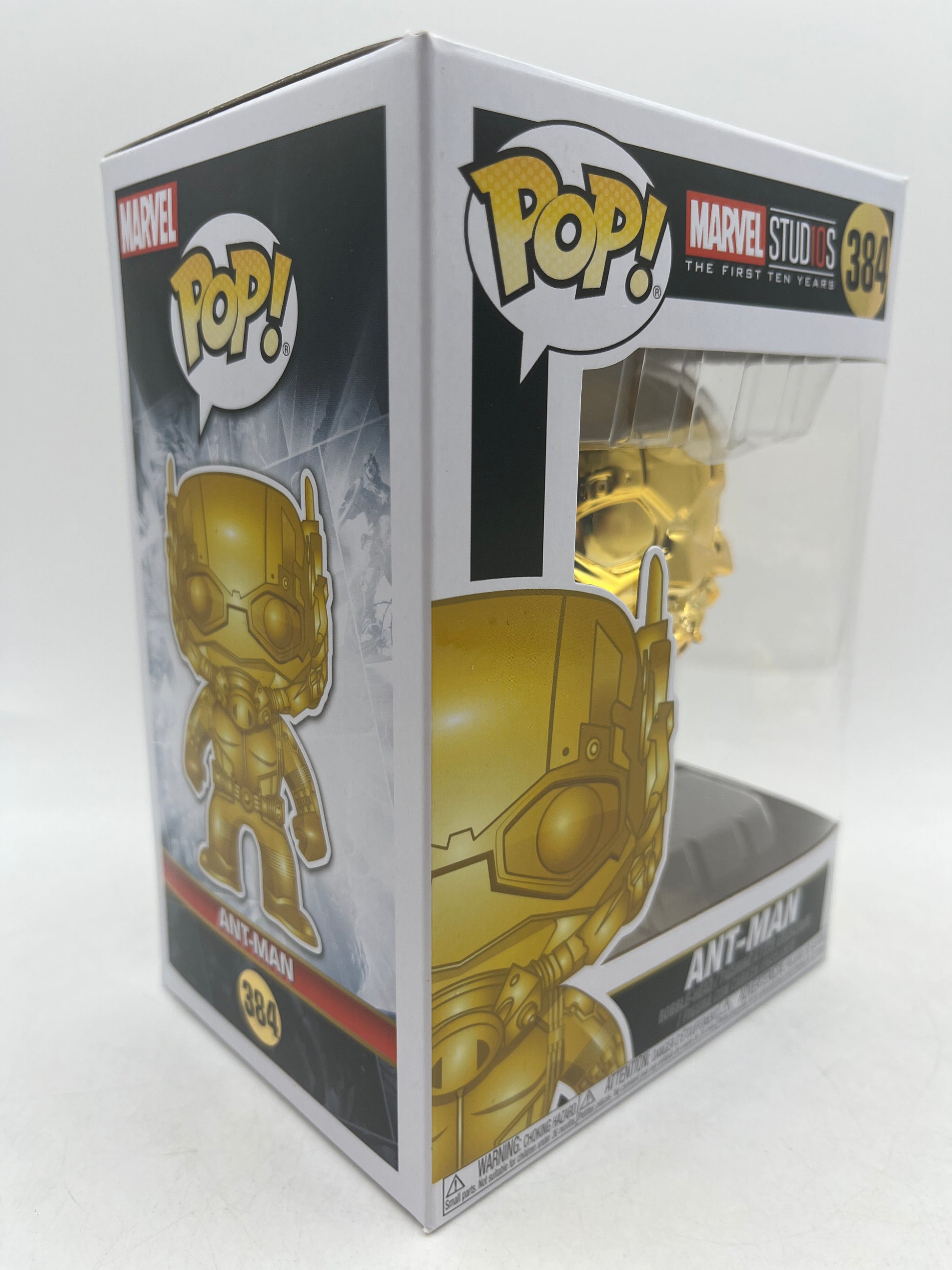 Funko Pop Marvel Studios The First 10 Years 384 Gold Ant-Man Vinyl Figure image 8