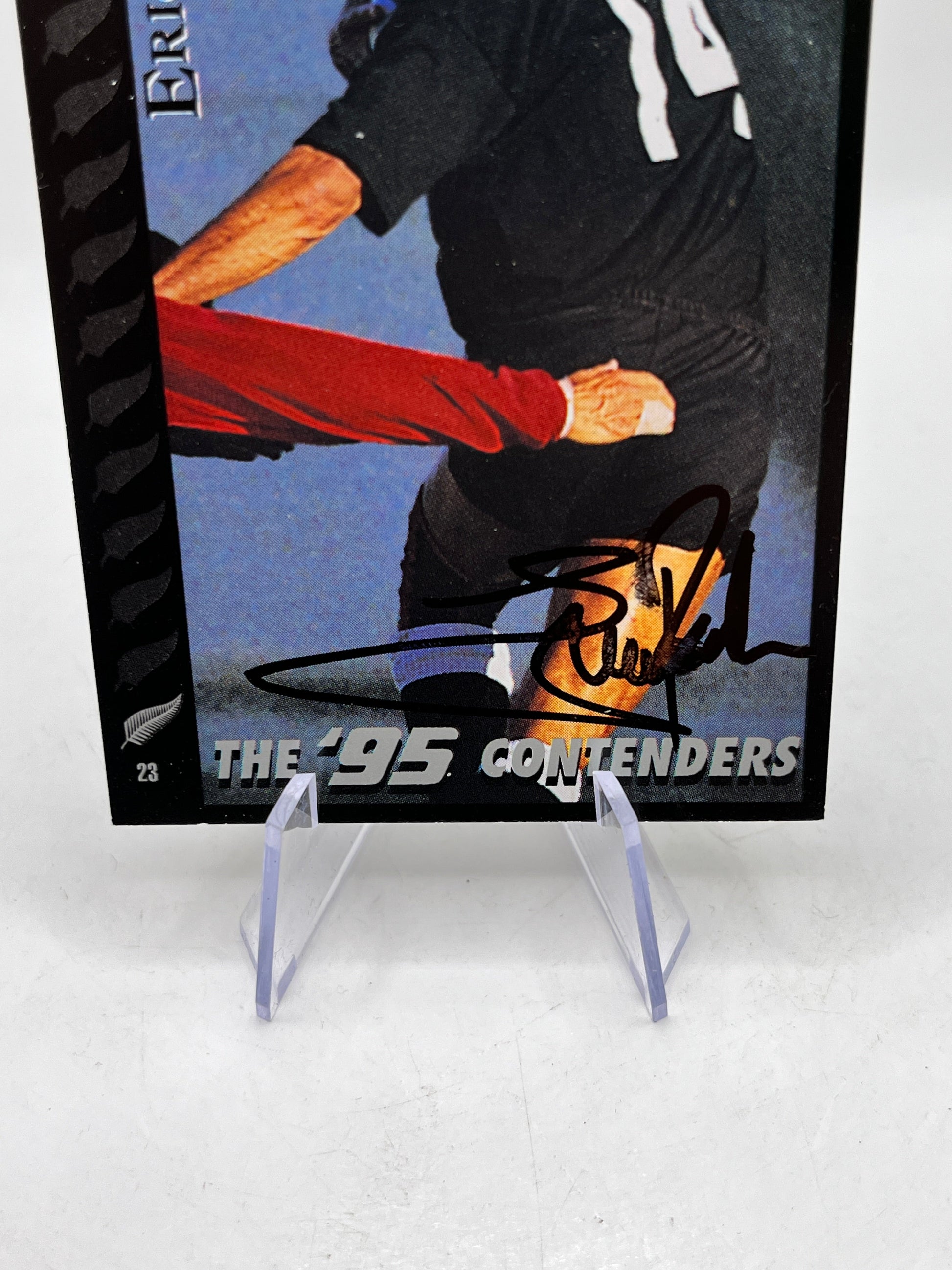 Eric Rush Auto - 1995 Dynamic Marketing Rugby Union Card NZ All Blacks #23 FRENLY BRICKS - Open 7 Days