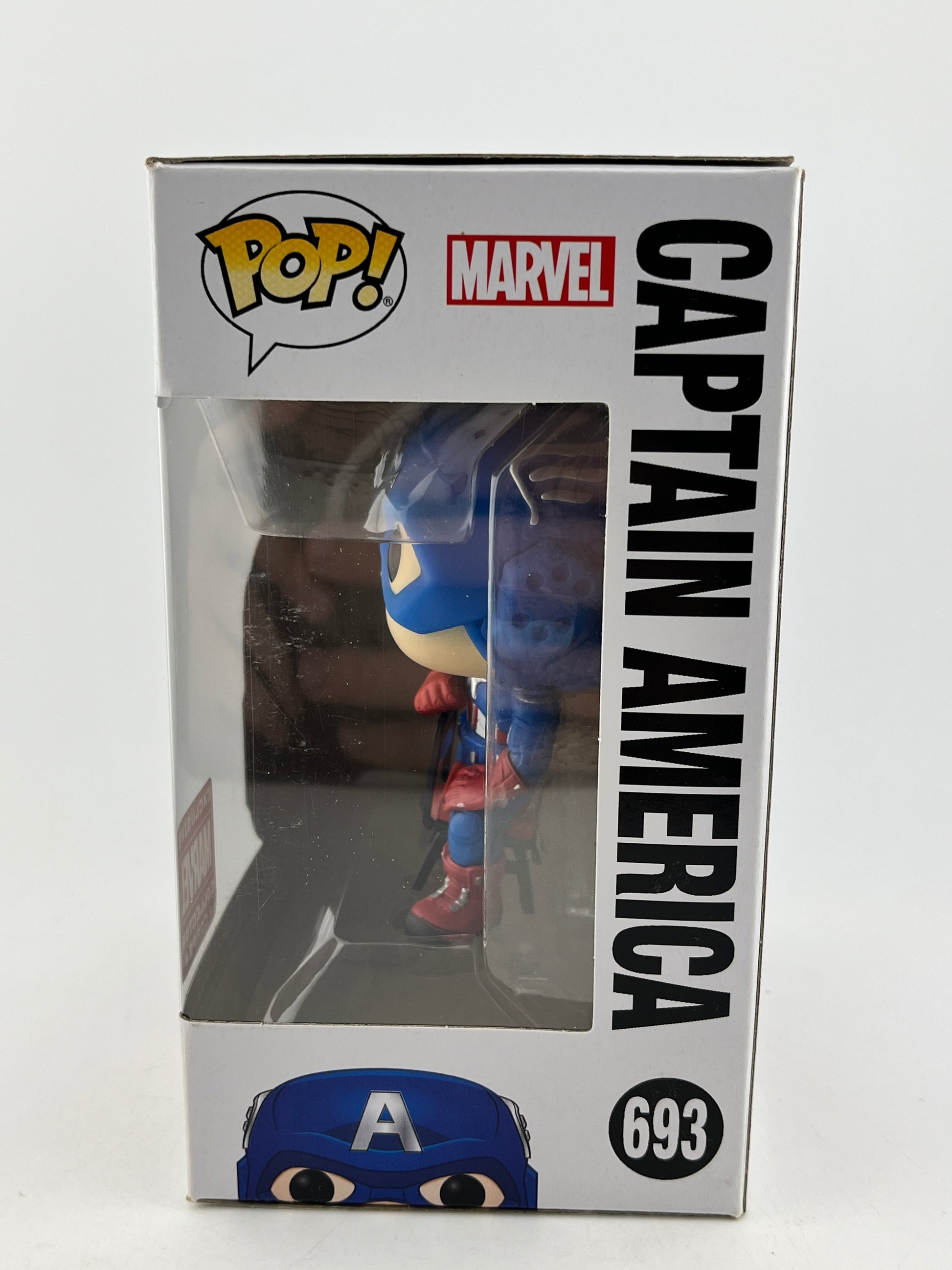 Funko POP! Marvel Spider-Man Homecoming - Captain America #693 - Exclusive FRENLY BRICKS - Open 7 Days