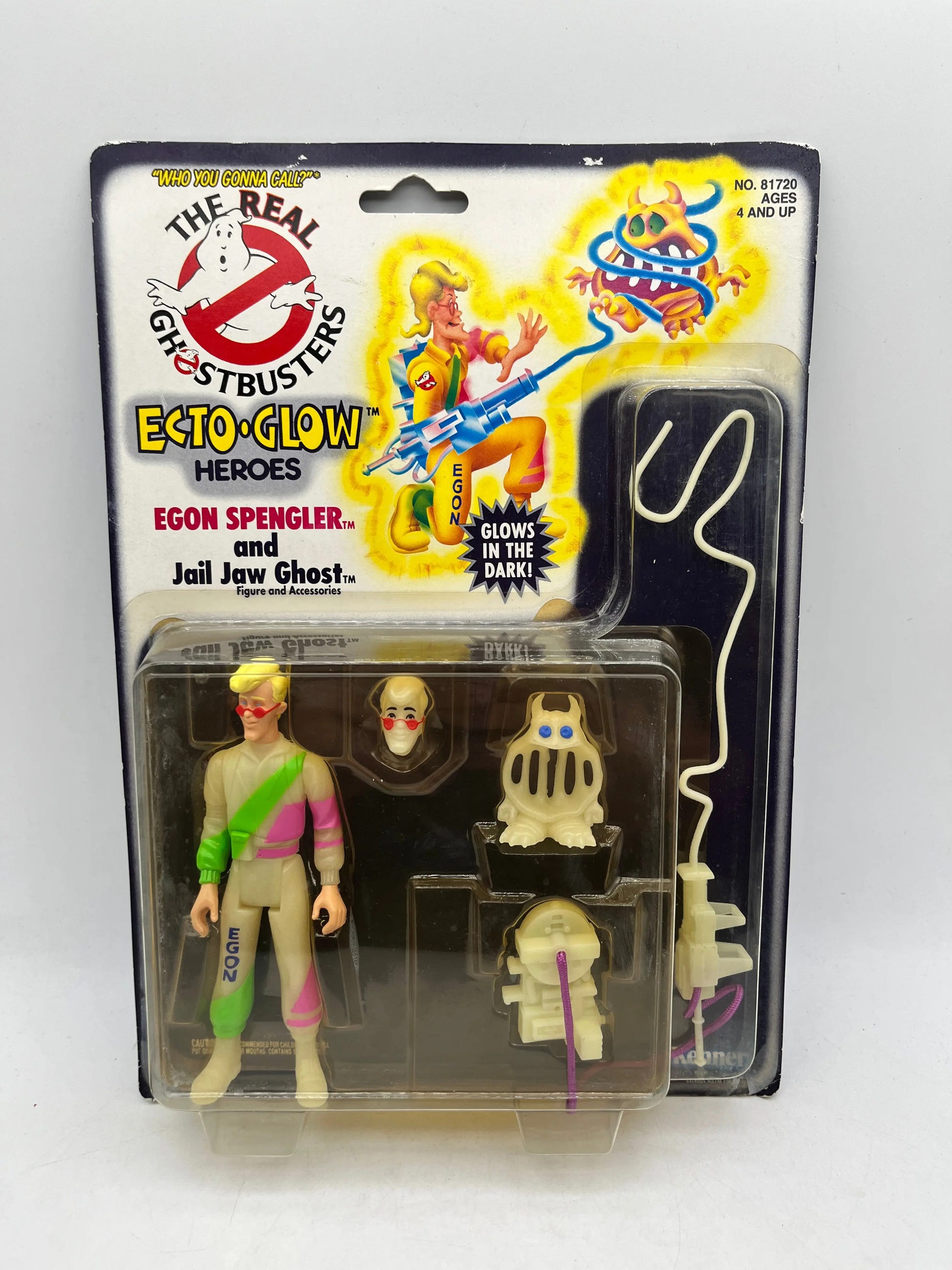Kenner The Real Ghostbusters: Ecto-Glow Heroes - Egon Spengler and Jail Jaw - Sealed FRENLY BRICKS - Open 7 Days image 1