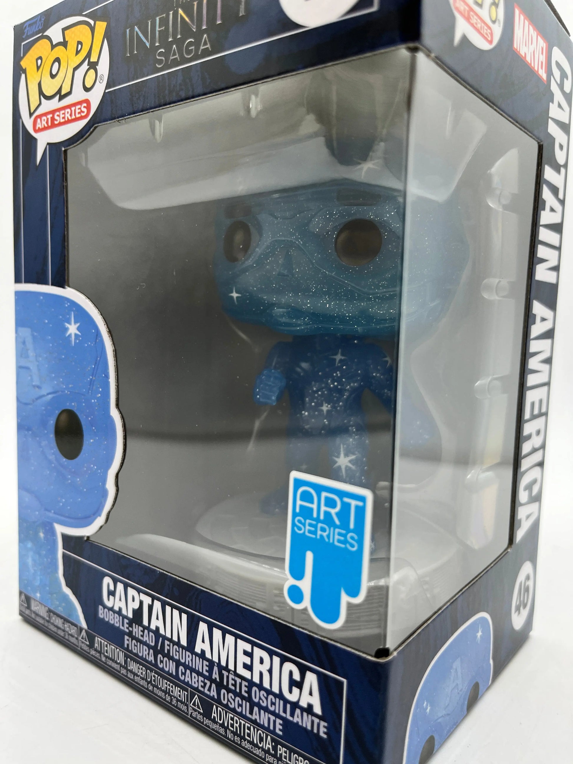 Funko POP! Art Series Marvel The Infinity Saga Captain America #46 - Vinyl Collectable FRENLY BRICKS - Open 7 Days