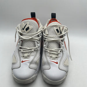 Nike Air Barrage Low Rucker Park Size 12 USED ORANGE/WHITE FRENLY BRICKS - Open 7 Days
