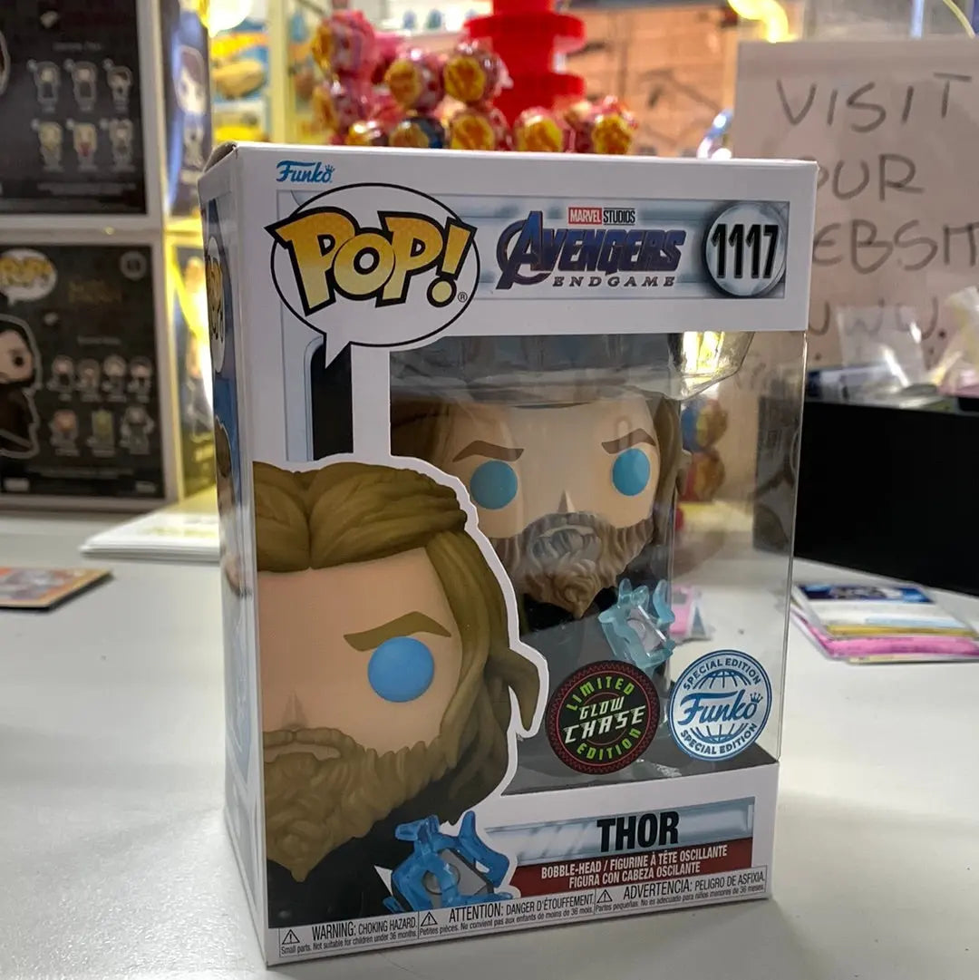 Funko Pop! Marvel Vinyl Thor Special Edition Glows in the Dark Figure # 1117 FRENLY BRICKS - Open 7 Days